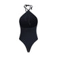 Black Polyamide One-Piece Swimsuit