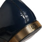Blue Embellished Men Derby Dress Formal Shoes