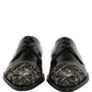 Black Embellished Men Derby Dress Formal Shoes