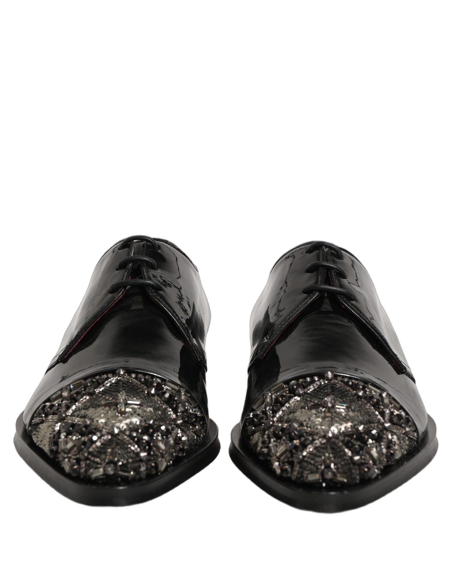 Black Embellished Men Derby Dress Formal Shoes