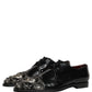 Black Embellished Men Derby Dress Formal Shoes