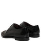 Black Embellished Men Derby Dress Formal Shoes