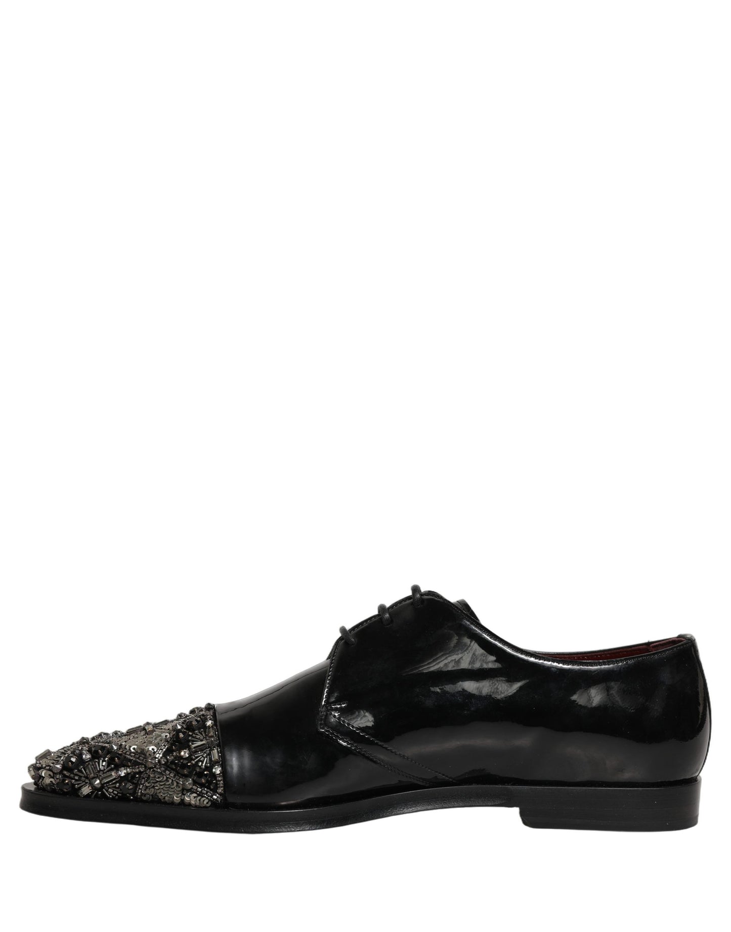 Black Embellished Men Derby Dress Formal Shoes