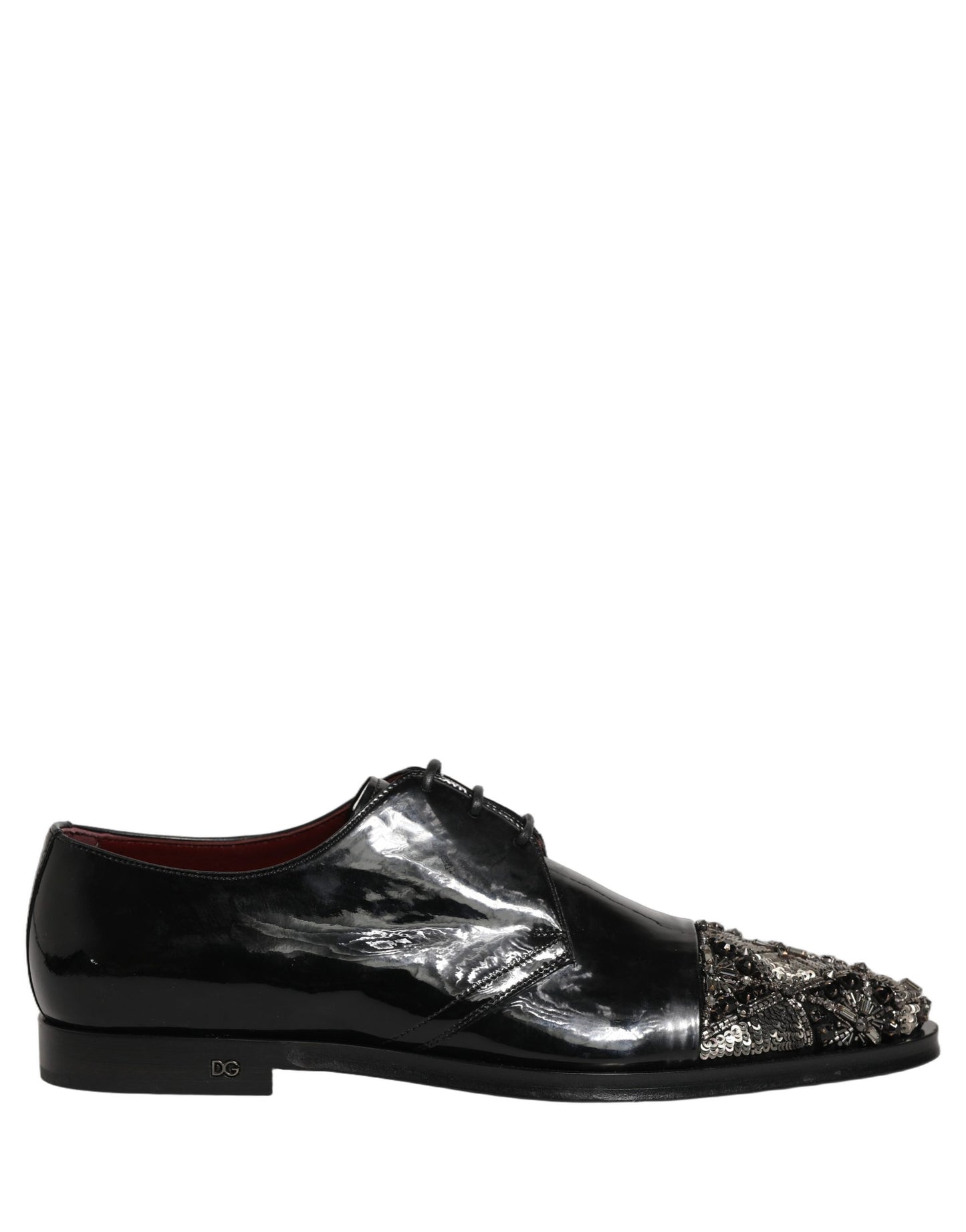 Black Embellished Men Derby Dress Formal Shoes