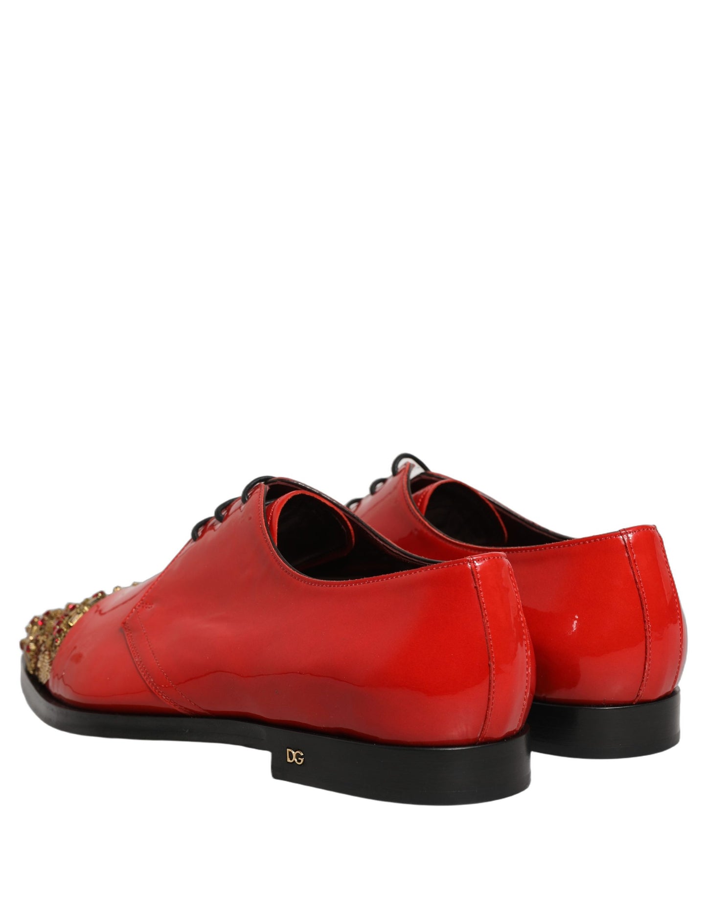 Red Embellished Men Derby Dress Formal Shoes