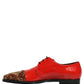 Red Embellished Men Derby Dress Formal Shoes