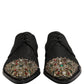 Black Embellished Men Derby Dress Formal Shoes