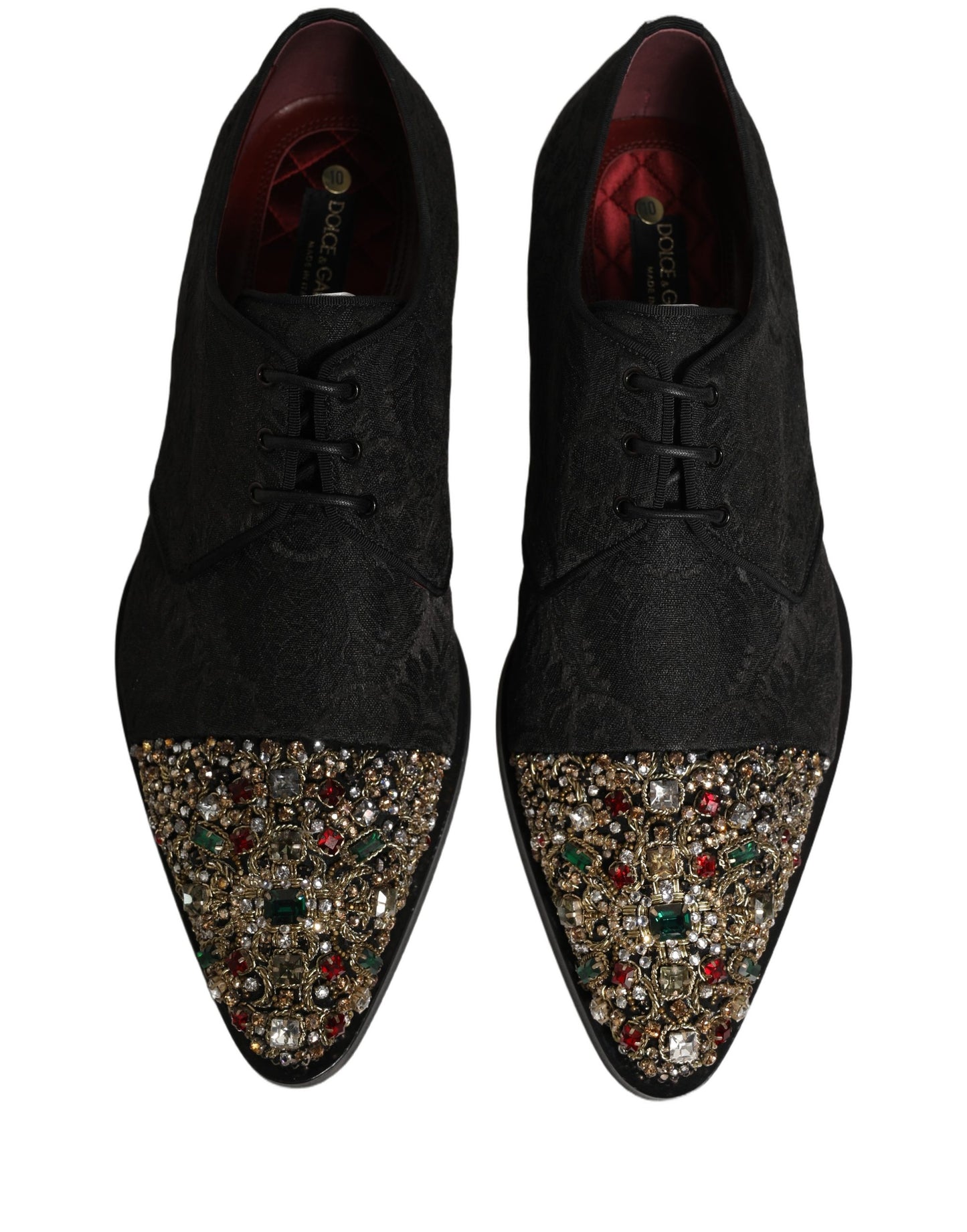 Black Embellished Men Derby Dress Formal Shoes