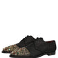 Black Embellished Men Derby Dress Formal Shoes