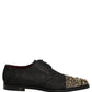 Black Embellished Men Derby Dress Formal Shoes