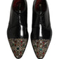 Black Embellished Derby Dress Formal Shoes