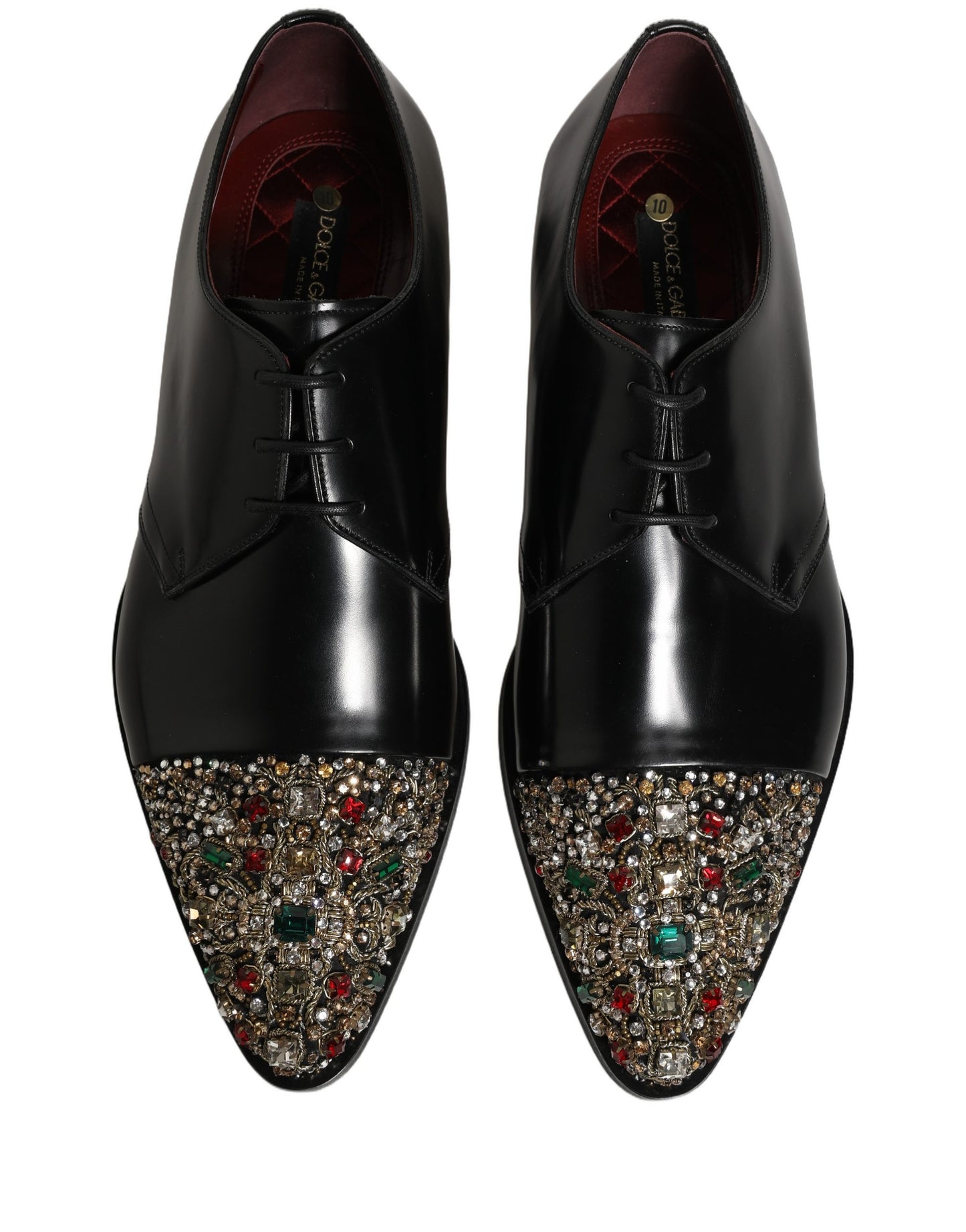 Black Embellished Derby Dress Formal Shoes