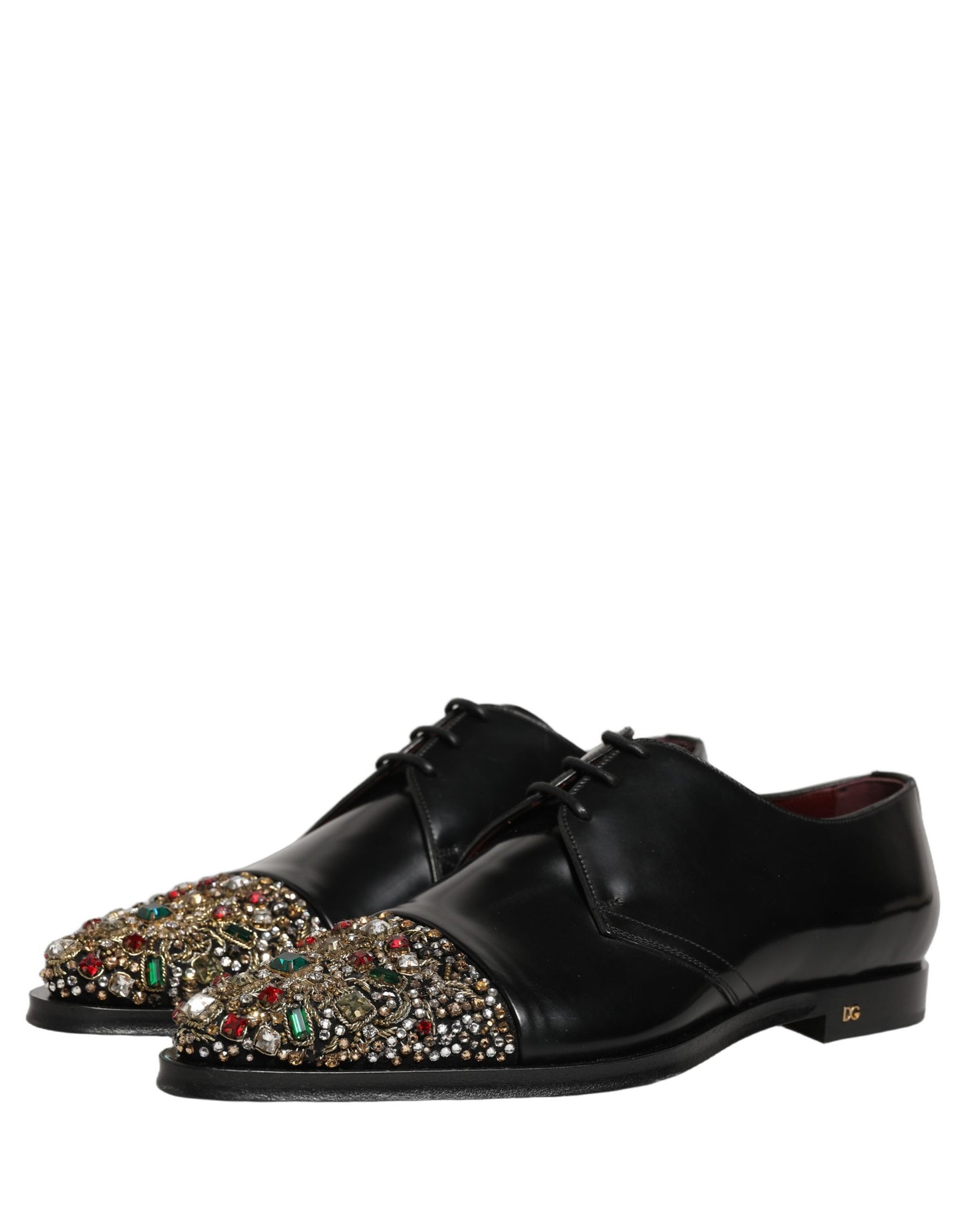 Black Embellished Derby Dress Formal Shoes
