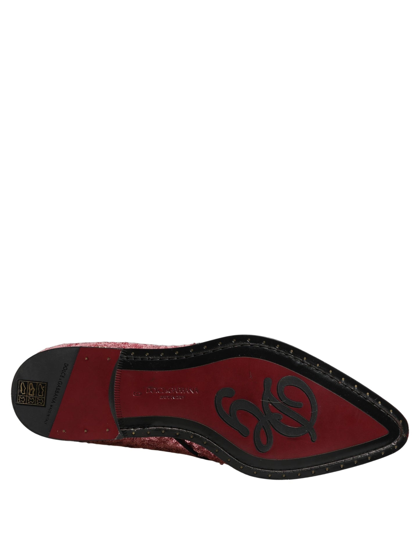 Pink Sequin Embellished Men Derby Dress Shoes