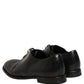 Black Leather Lace Up Derby Dress Formal Shoes