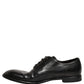 Black Leather Lace Up Derby Dress Formal Shoes