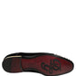 Black Suede Embellished Derby Dress Shoes