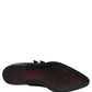 Black Leather Studded Formal Monk Strap Shoes