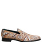 Gold Brocade Baroque Men Loafers Shoes