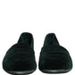 Green Velvet Slip On Men Flats Loafers Shoes