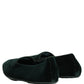 Green Velvet Slip On Men Flats Loafers Shoes