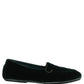 Green Velvet Slip On Men Flats Loafers Shoes