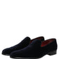 Black Suede Formal Slip On Men Loafers Shoes
