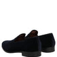 Black Suede Formal Slip On Men Loafers Shoes