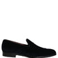Black Suede Formal Slip On Men Loafers Shoes