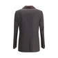 Brown Wool Oves Aries Blazer
