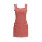 Multicolor Wool Oves Aries Casual Dress