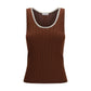 Bordeaux Wool Oves Aries Sleeveles T-Shirt