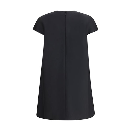 Black Wool Oves Aries Casual Dress