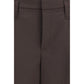 Brown Wool Oves Aries Bermuda Shorts