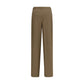 Brown Wool Oves Aries Casual Pants