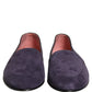 Violet Velvet Slip On Men Flats Loafers Shoes