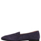 Violet Velvet Slip On Men Flats Loafers Shoes