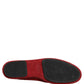 Red Suede Cross Slip On Dress Loafers Shoes