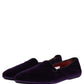 Violet Velvet Slip On Men Flats Loafers Shoes