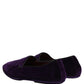 Violet Velvet Slip On Men Flats Loafers Shoes