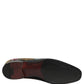 Black Velvet Floral Embroidery Loafers Shoes