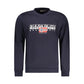 Blue Cotton Men Sweater