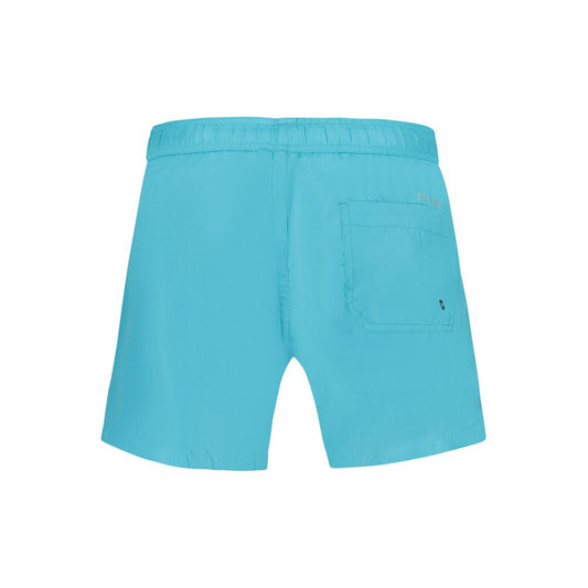 Azzurro Polyester Men's Swimwear