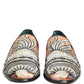 Multicolor Brocade Sequin Dress Loafers Shoes