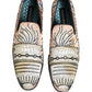 Multicolor Brocade Sequin Dress Loafers Shoes