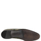 Gold Floral Jacquard Slip On Loafers Shoes