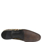 Gold Brocade Slip On Men Dress Loafers Shoes
