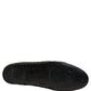 Black Gold Sequined Men Dress Loafers Shoes