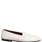 White Leather Logo Slip On Men Loafers Shoes
