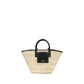 Beige Raffia Shoulder Bag